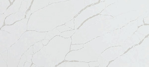 A premium stone product named Calacutta Iazza, available in Bangalore, showcasing a striking white base with bold gray veining for luxury interiors.